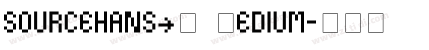 sourcehansCN Medium字体转换